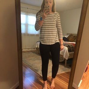 Striped Shirt with Embroidered Heart